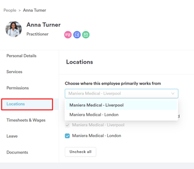 How to Assign Locations to Staff 2