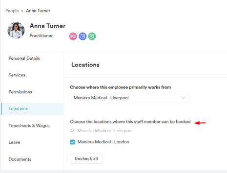 How to Assign Locations to Staff 3