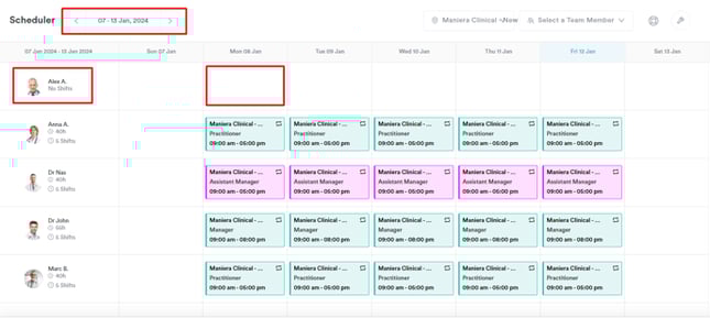 How to Create a Repeating Shift in the Scheduler_1