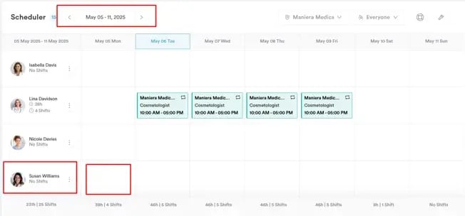 How to Create a Shift for a Specific Location_2