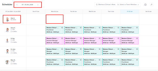 How to Create a Shift in the Scheduler_1