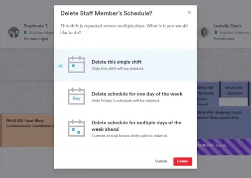 How to Delete a Shift from the Scheduler_3
