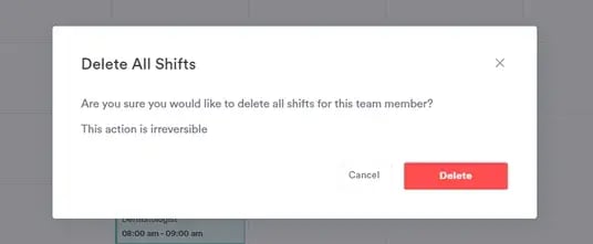 How to Delete a Shift from the Scheduler_5