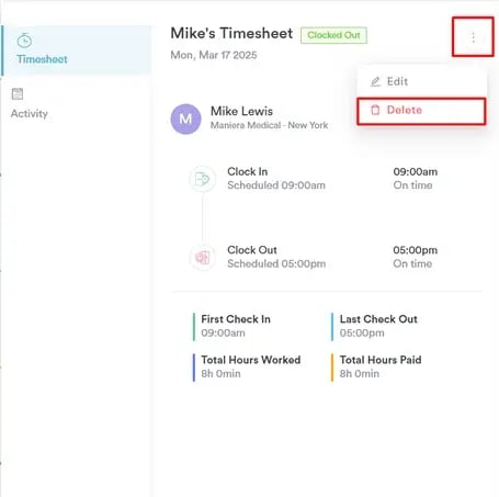 How to Delete a Timesheet as an Admin_2