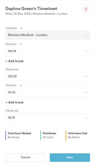 How to Edit a Timesheet as an Admin 3