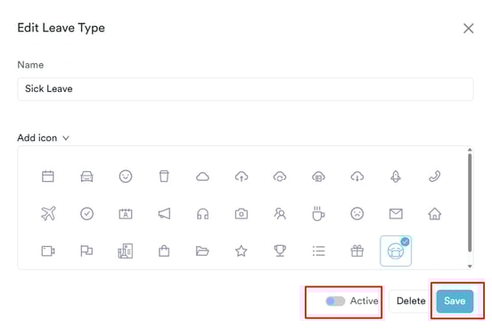 How to Enable or Disable a Leave Type4-1