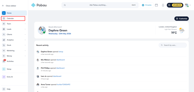 How to Filter by Teams in the Calendar 1