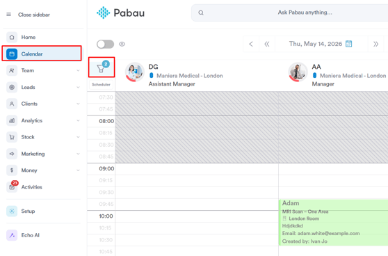 How to Filter by Teams in the Calendar 2