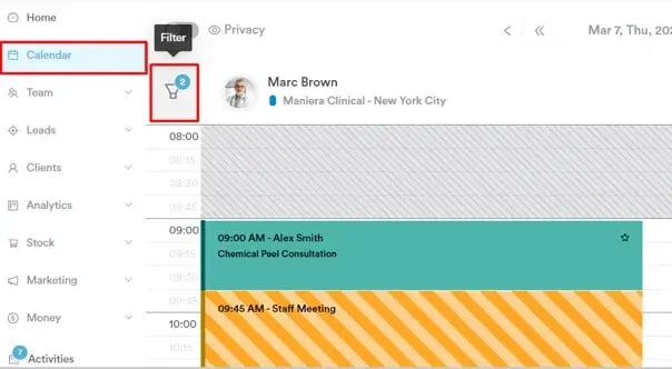 How to Filter by Teams in the Calendar_1