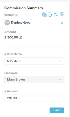 How to Manually Add Commission to Staff Members 3