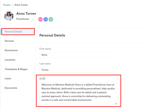 How to Personalize Your Staff Profiles with Bios 2