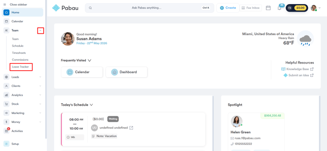 How to Request Time Off on Behalf of a Team Member 1
