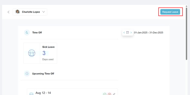 How to Request Time Off on Behalf of a Team Member3