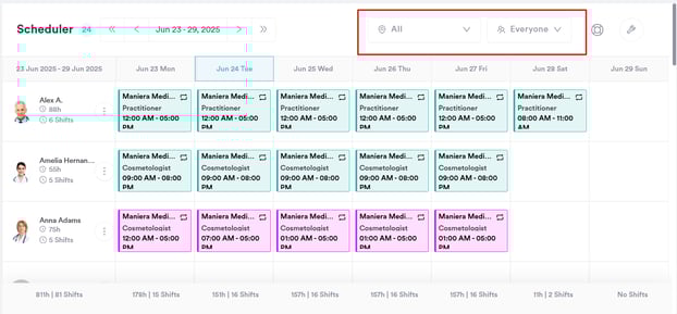 How to Set Up Scheduler Filters2