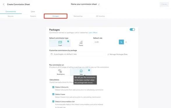 How to Set Up a Commission Structure for Packages