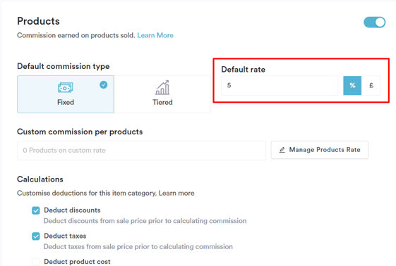 How to Set Up a Fixed Rate Commission 3
