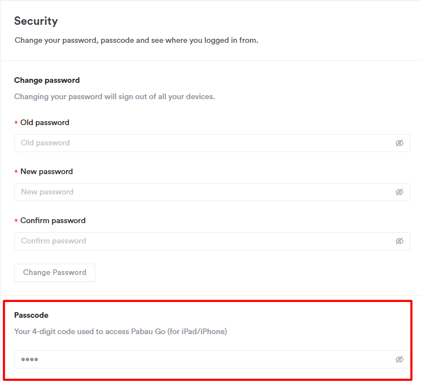 How to Set Your Pabau Passcode 3