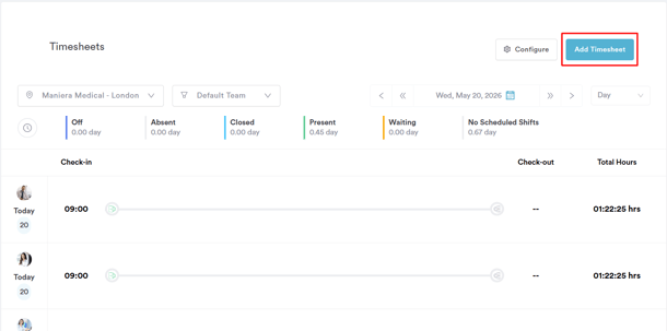 How to Submit a Timesheet as an Admin 2