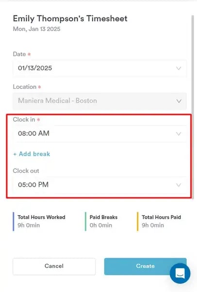 How to Submit a Timesheet as an Admin_6