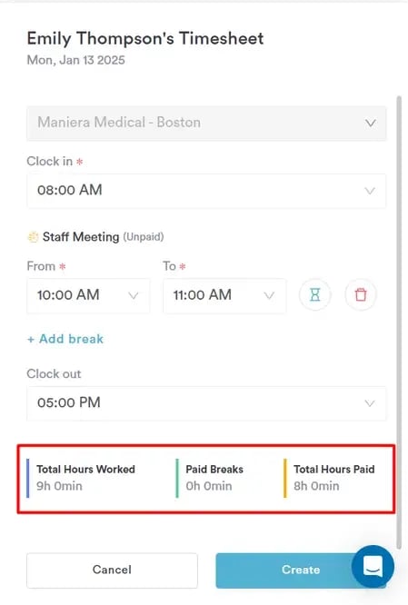 How to Submit a Timesheet as an Admin_8