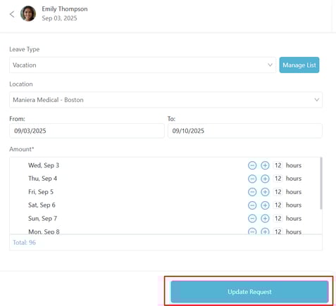 How to Update a Leave Request3