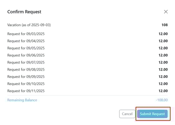 How to Update a Leave Request4