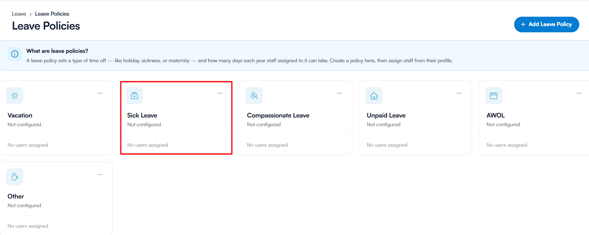 How to edit a leave policy 1