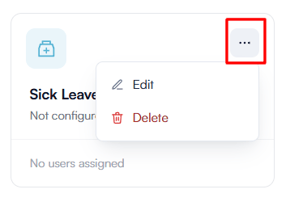 How to edit a leave policy 2