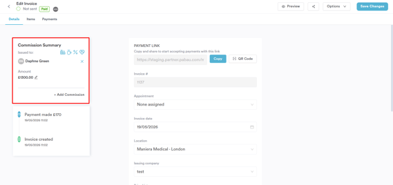 How to manage comissions 999