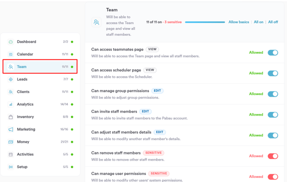 How to manage commission permissions 3