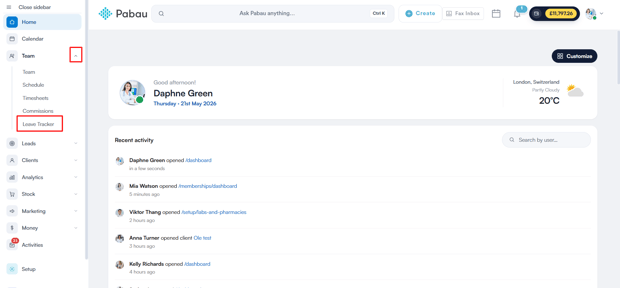 How to manage the leave tracker 1