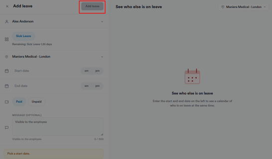 How to manage the leave tracker 6