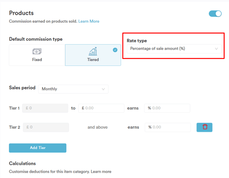 How to set up tiered comissions 3