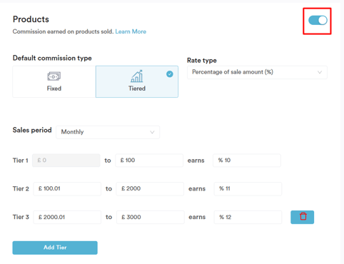 How to set up tiered comissions 5