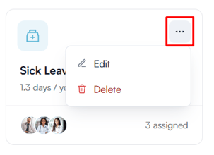 hhow to delete leave policy 22