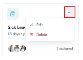 hhow to delete leave policy 22