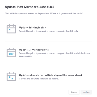 how to edit a shift in the scheduler 3