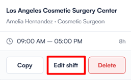 how to create a repeating shift 6