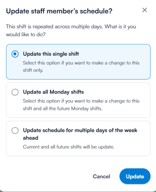 how to create a repeating shift 8