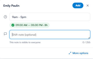 how to create a shift - template