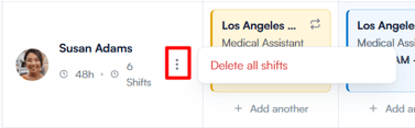 how to delete a shift 2