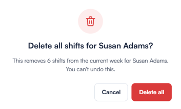 how to delete a shift 3