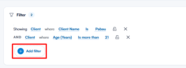 add filter report