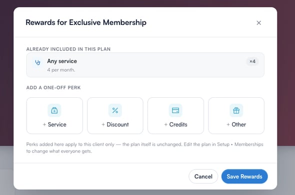 add rewards