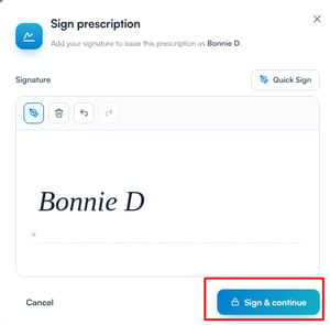 The Sign prescription window