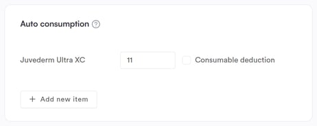 Auto consumption, under Advanced settings