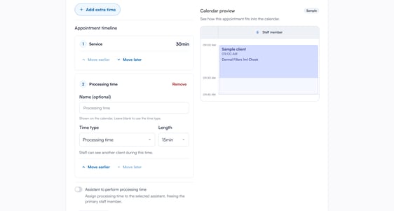 Extra time on the Pricing tab