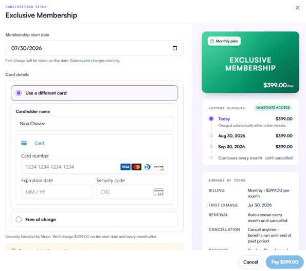 setup-sub-membership