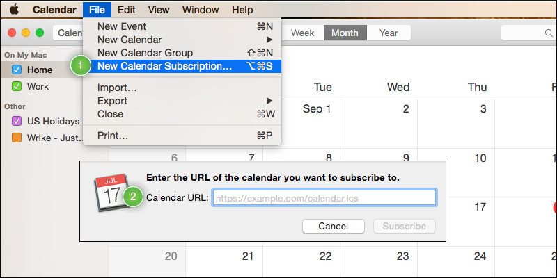 Mac Calendar iCal Google Calendar Outlook Integration