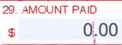 Box 29 of the CMS-1500 claim form for the amount paid